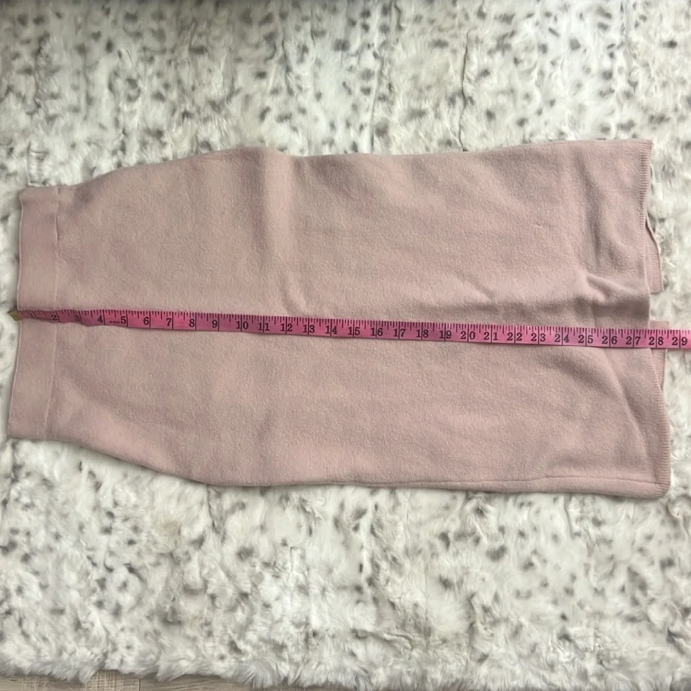 The group babaton aritzia skirt pink blush thick sexy slit in back warm luxury